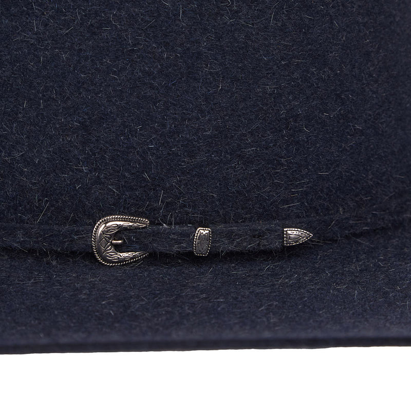 Rodeo King 7X Denim 4 1/4in Brim Open Crown