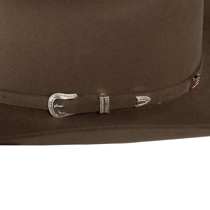 American Hats 7X Pecan Rancher Crease 4 1/4in. Brim Felt Cowboy Hat