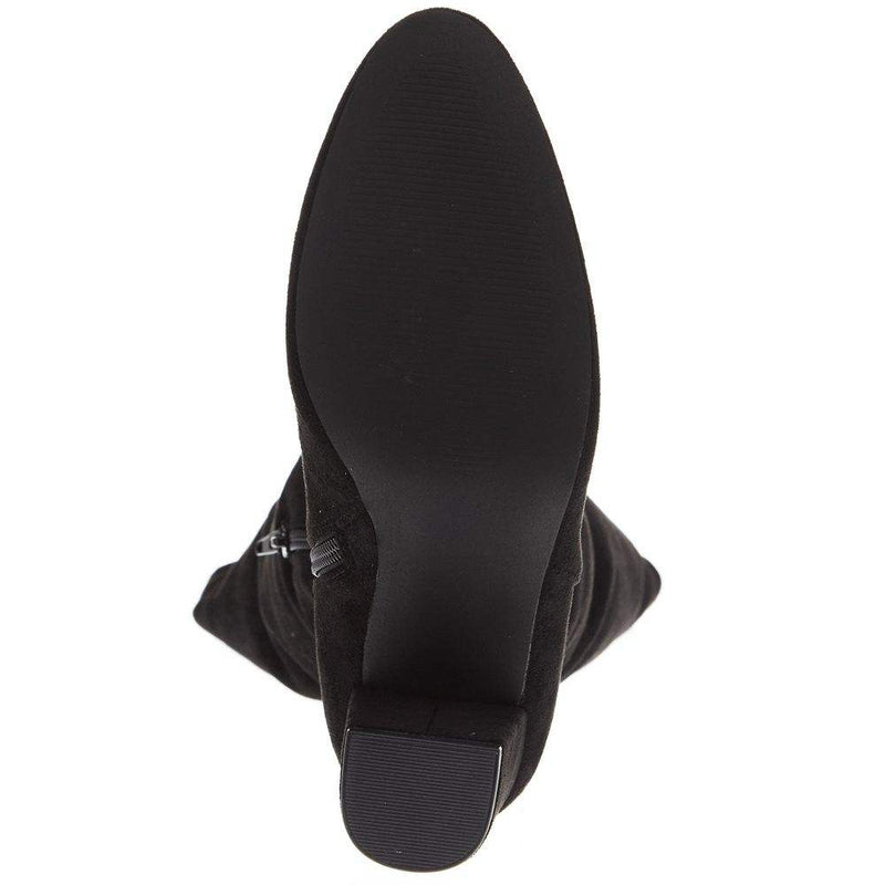 Corkys Footwear Women's Black Suede Two Faced Fashion Boot