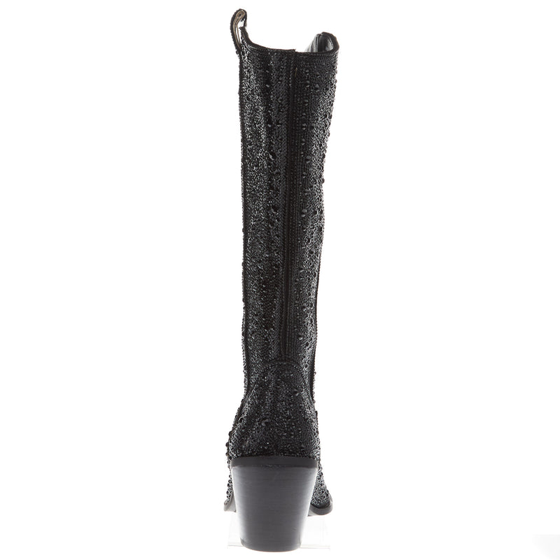 Corkys Footwear Women`s Glitzy Black Rhinestones Fashion Boot