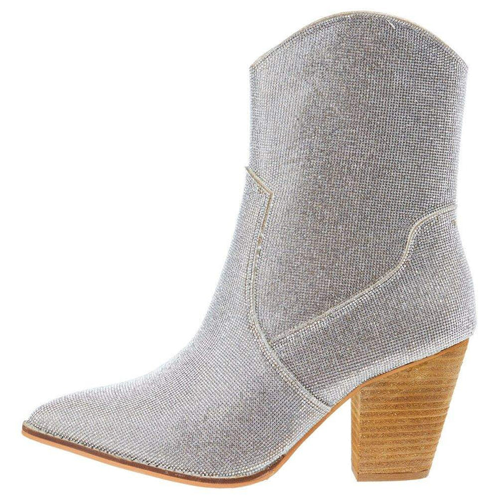 Corkys Footwear Corky Women`s Selfie Clear Sparkles Bootie