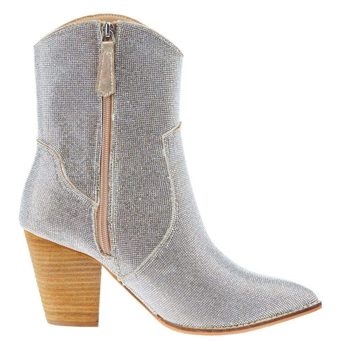 Corkys Footwear Corky Women`s Selfie Clear Sparkles Bootie