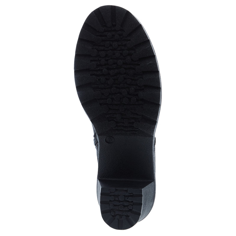 Corkys Footwear Women`s Corky's Bite Me Black Oiled Faux Suede Bootie