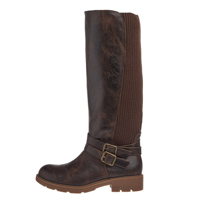 Corkys Footwear Women's Hay Bale Espresso Crinkle Tall Boot