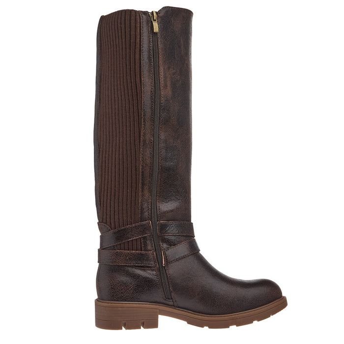 Corkys Footwear Women's Hay Bale Espresso Crinkle Tall Boot