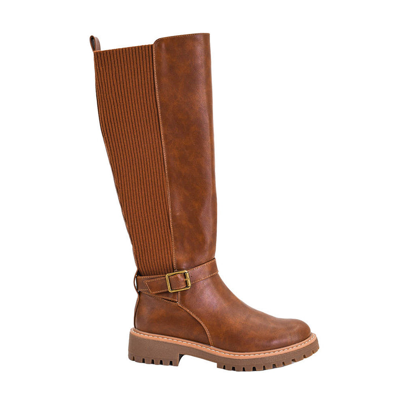 Corkys Footwear Women's Lets Grab Coffee Cognac Tall Boot