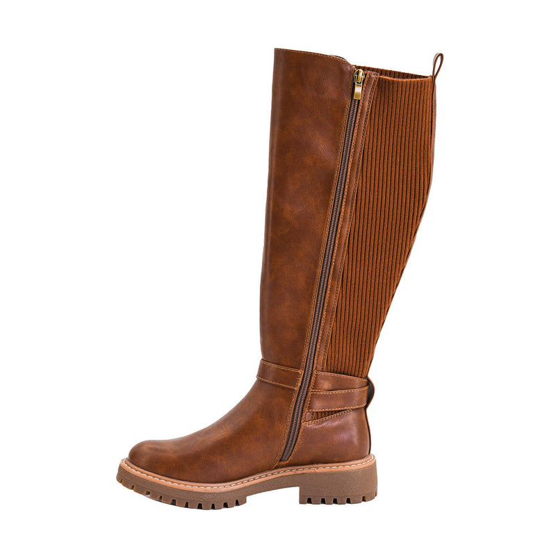 Corkys Footwear Women's Lets Grab Coffee Cognac Tall Boot