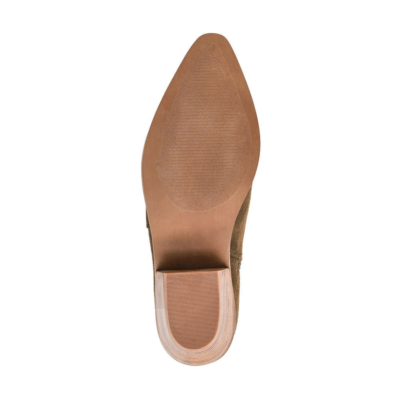 Corkys Footwear Women's On The Lookout Moss Faux Suede Bootie
