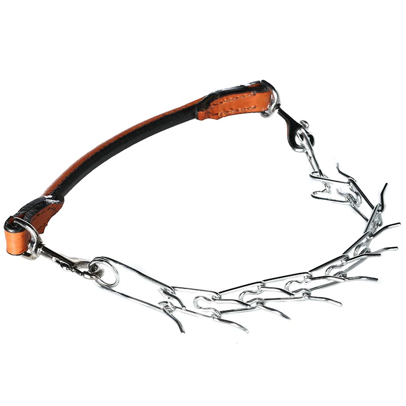 Weaver Leather Leather Leather and Pronged Chain Goat Collar