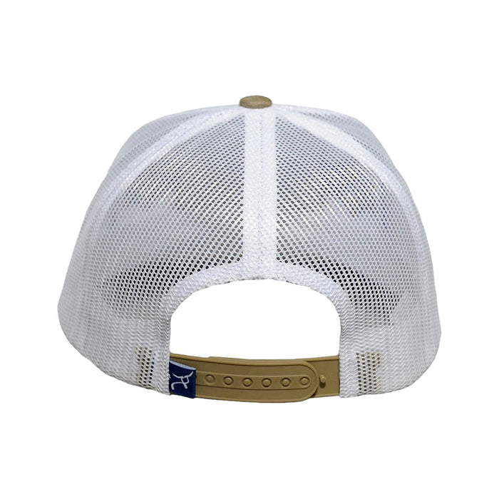 Ropesmart Blue and White Cow Puncher Patch Kahaki Trucker Cap