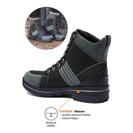 Kerrits Black Grey Trail Blazer Lace Up Boot