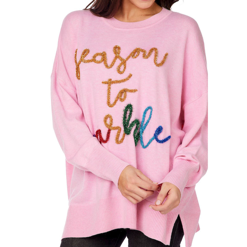 Mud Pie Women's Season To Sparkle Sweater