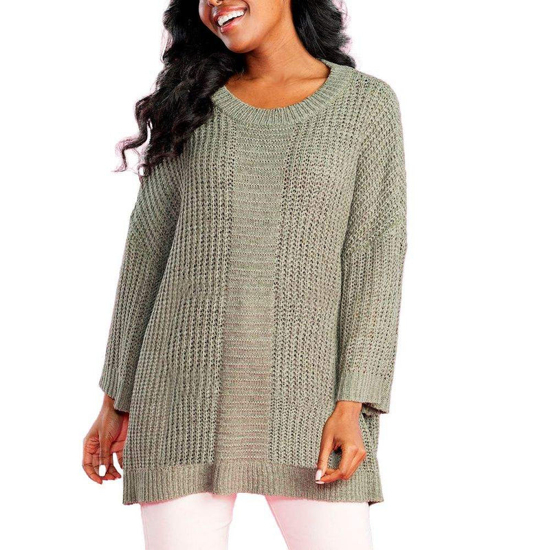 Mud Pie Women's Thatcher Green Sweater