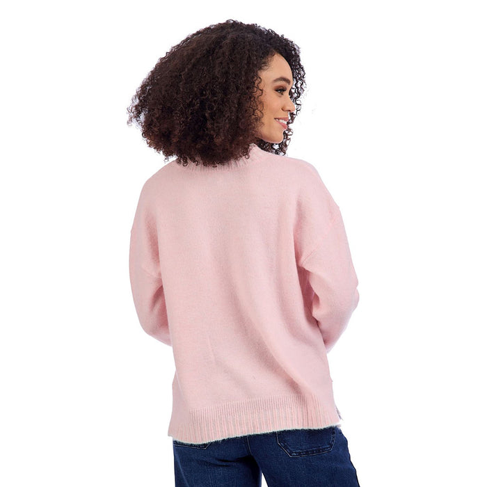 Mud Pie Women's Blush Wilder Bow Sweater