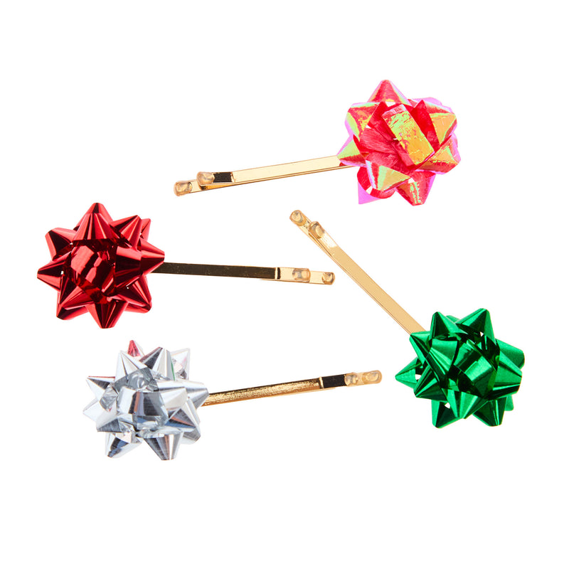 Mud Pie Holiday Rainbow Hair Clips