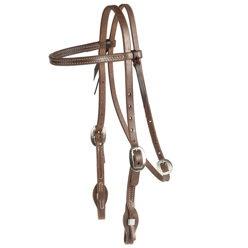 Straight Browband Headstall - Oiled
