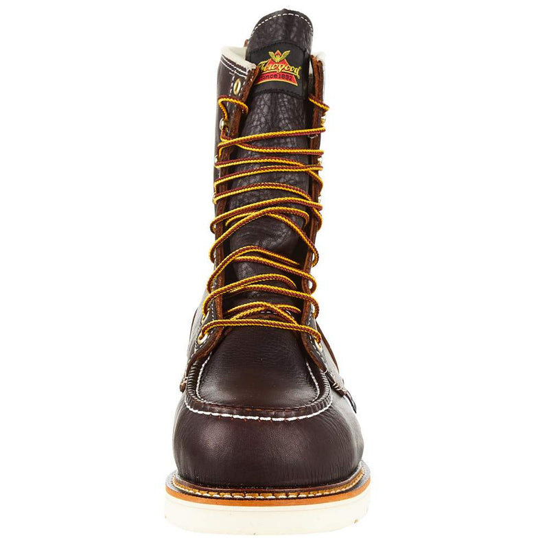 Thorogood Men`s Briar Pitstop 8` Steel Toe Lace Up Work Boot