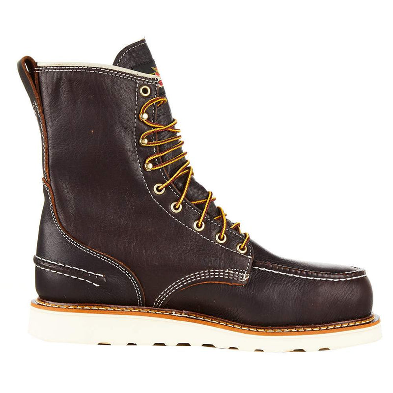 Thorogood Men`s Briar Pitstop 8` Steel Toe Lace Up Work Boot