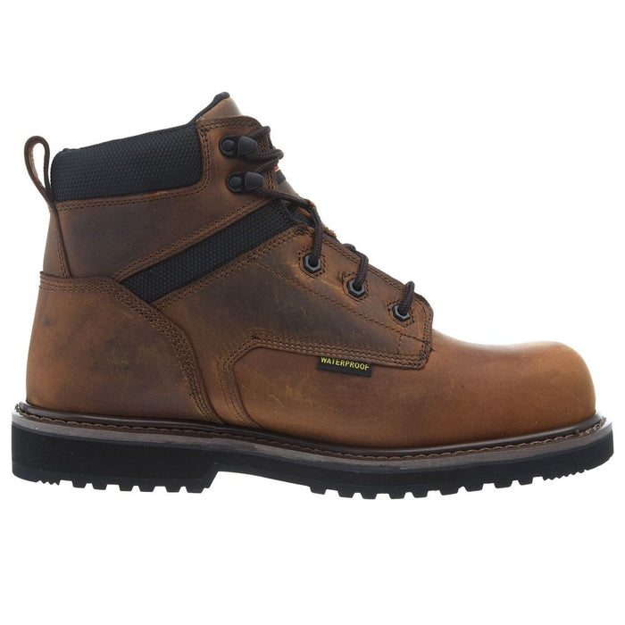 Thorogood Men`s Waterproof Crazy Horse Comp Toe 6In Lace Up Work Boot
