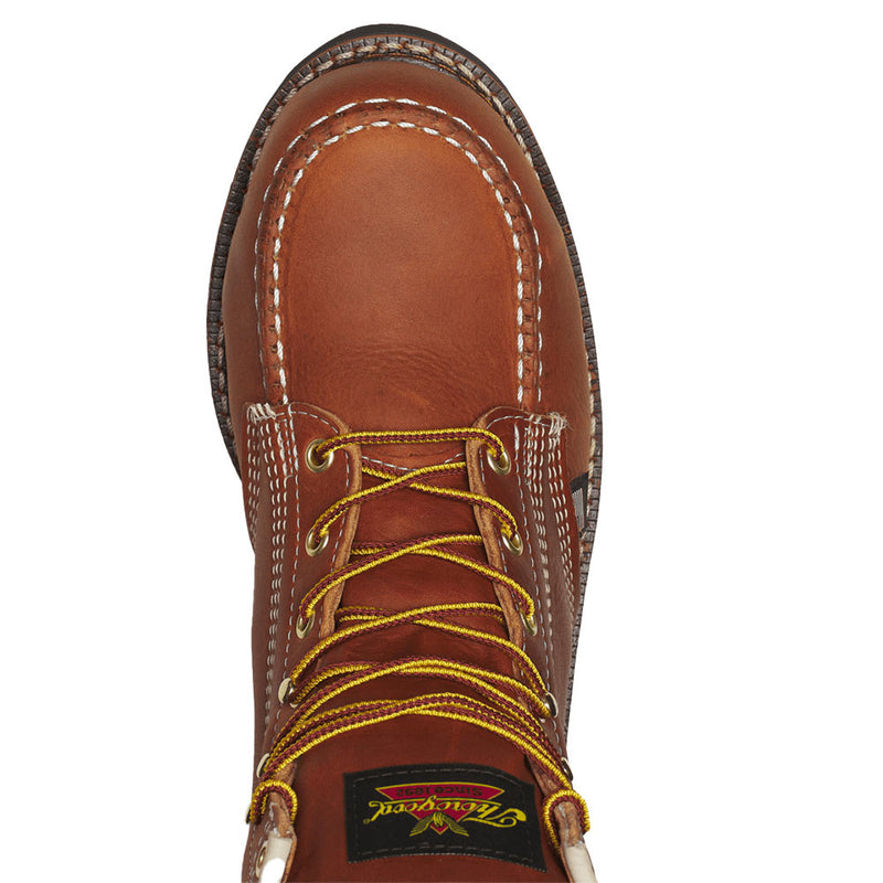 Thorogood Men's American Heritage 6In Lace Up Steel Moc Toe Work Boot