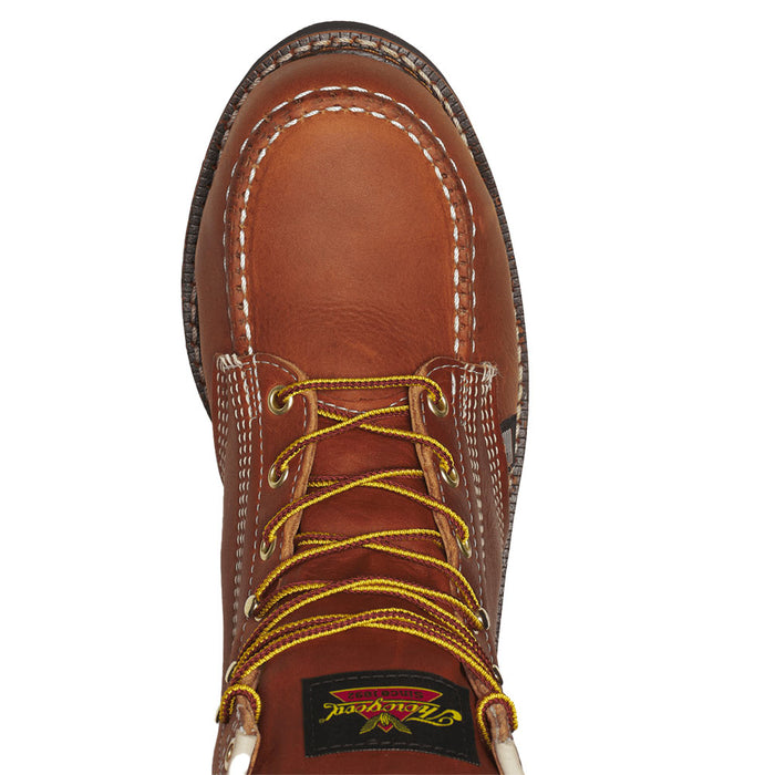 Thorogood Men's American Heritage 6In Lace Up Steel Moc Toe Work Boot