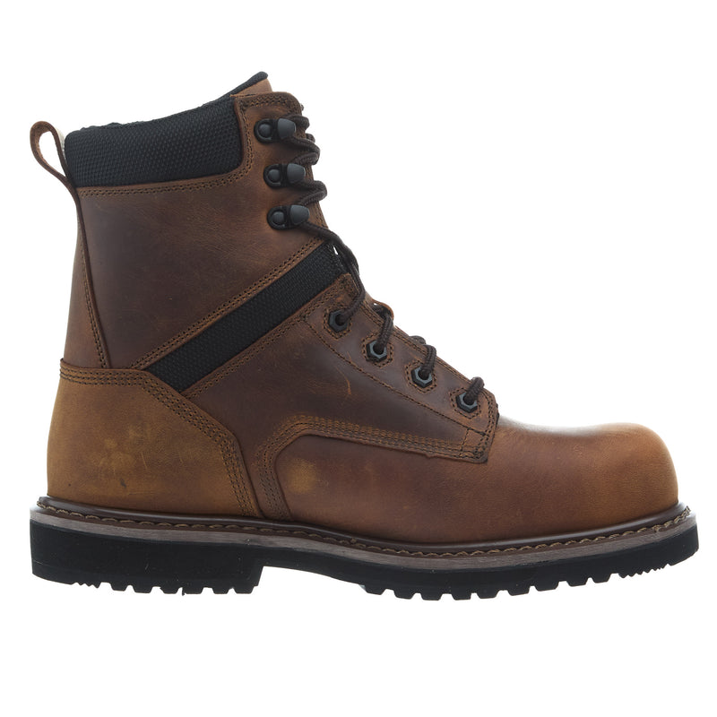 Thorogood Men`s Waterproof Crazy Horse Comp Toe 8In Lace Up Work Boot