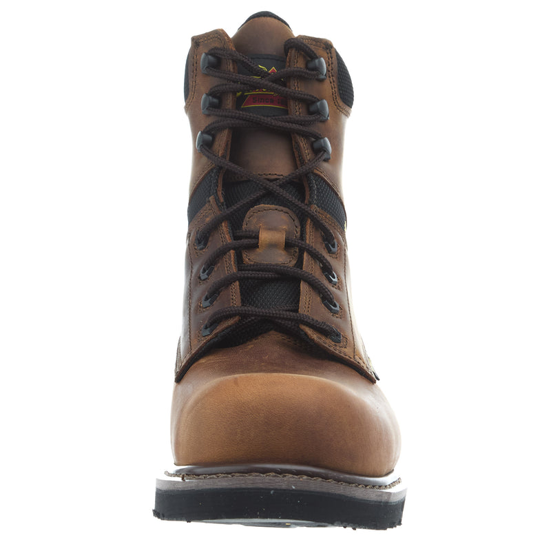 Thorogood Men`s Waterproof Crazy Horse Comp Toe 8In Lace Up Work Boot