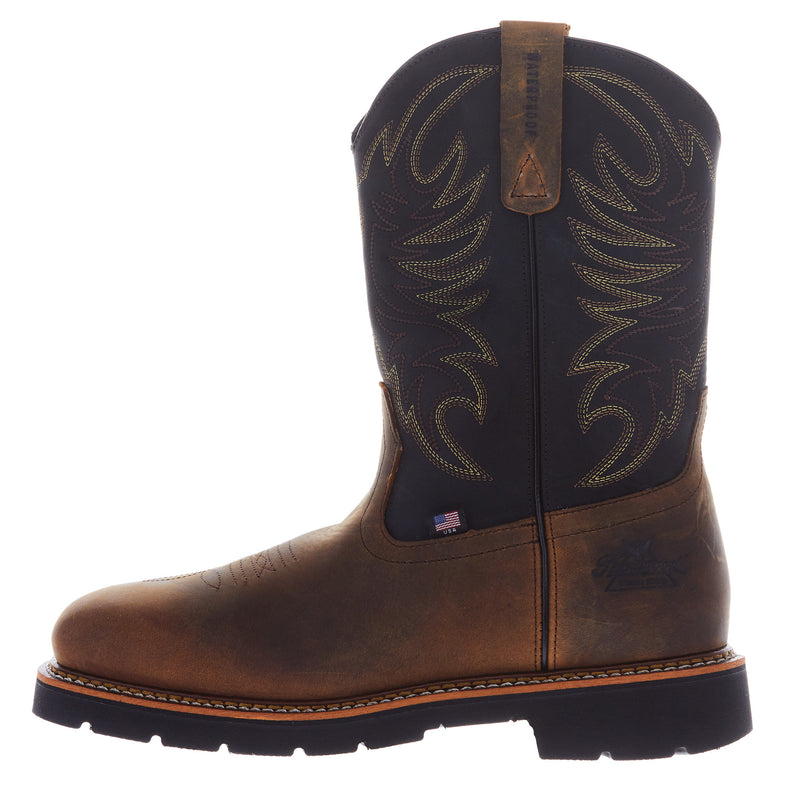 Thorogood Men's Waterproof Square Toe Wellinton Crazyhorse Steel Toe Boot