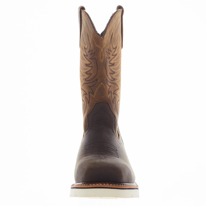 Thorogood Men's Square Wellington Pebble Brown Steel Toe Boot