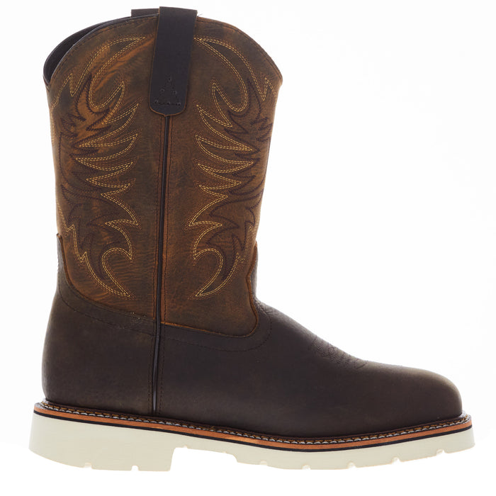 Thorogood Men's Square Wellington Pebble Brown Steel Toe Boot