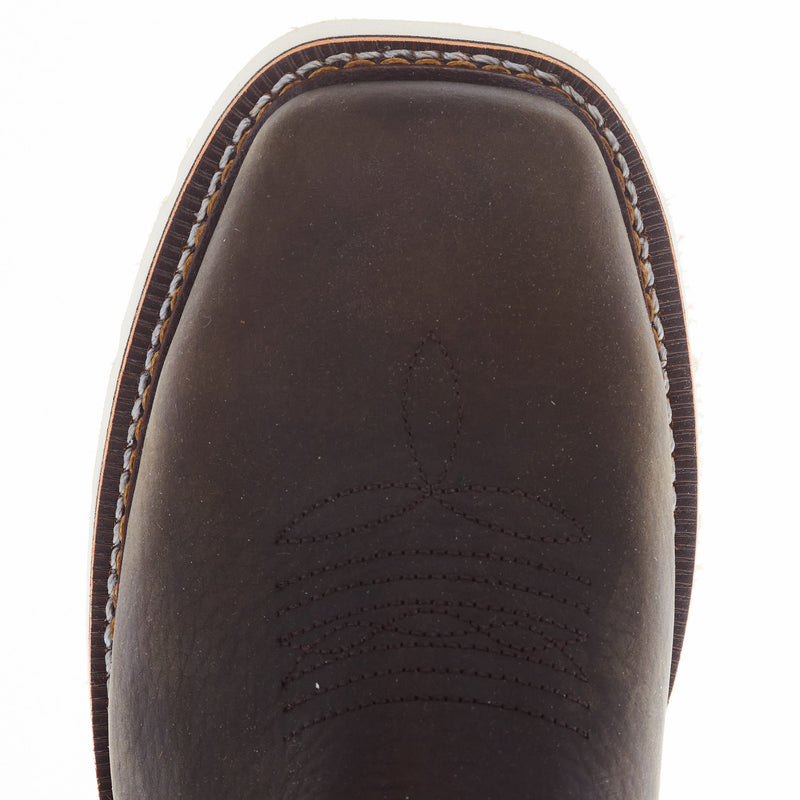 Thorogood Men's Square Wellington Pebble Brown Steel Toe Boot