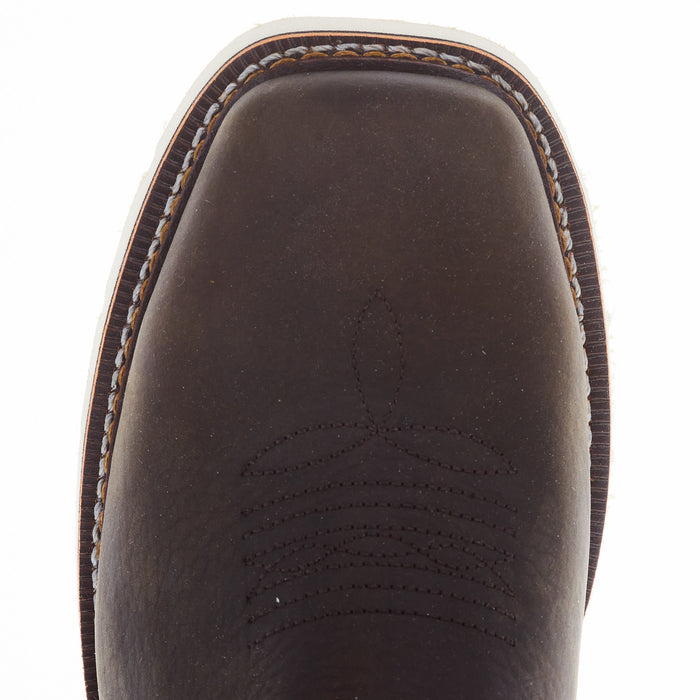 Thorogood Men's Square Wellington Pebble Brown Steel Toe Boot
