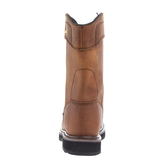 Thorogood Men`s Jobsite Brown Wellington 11In Top Round Composite Toe Boot