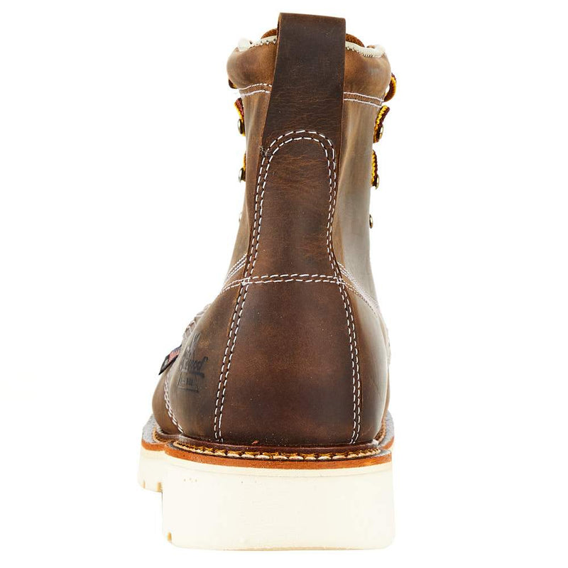 Thorogood Men`s Crazy Horse 6` Steel Toe Lace Up Work Boot