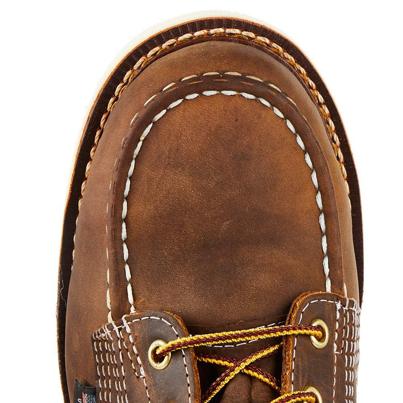 Thorogood Men`s Crazy Horse 6` Steel Toe Lace Up Work Boot