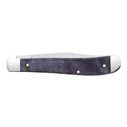 Case XX Slimline Trapper Smooth Purple Curly Maple Wood Pocket Knife CA80546