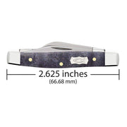 Case XX Small Stockman Smooth Purple Curly Maple Wood Pocket Knife CA80547