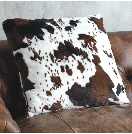 Rod`S Cozy Faux Fur Cowhide Throw