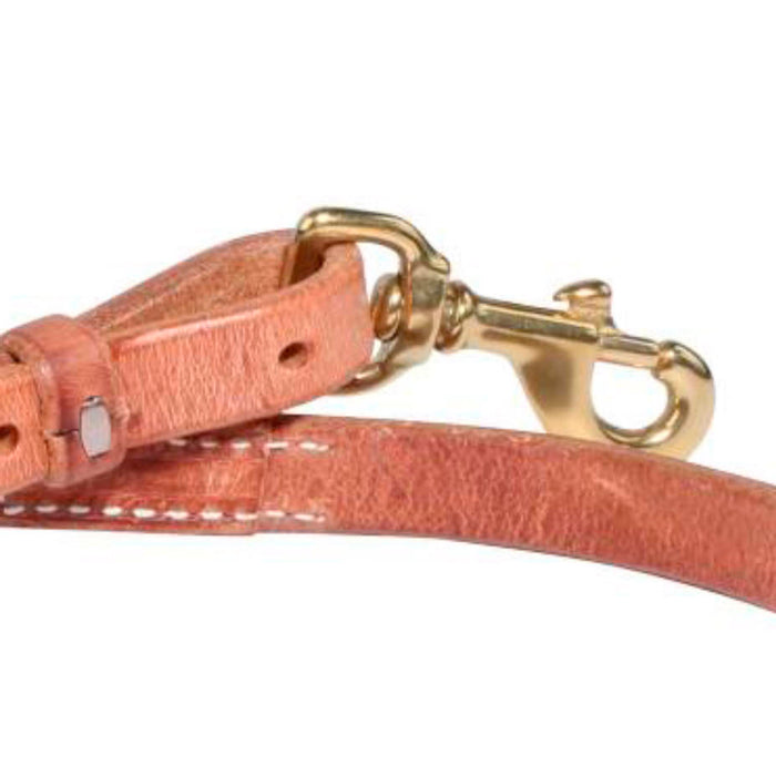 Professionals Choice Harness Leather Tie Down Strap w/Brass Snaps