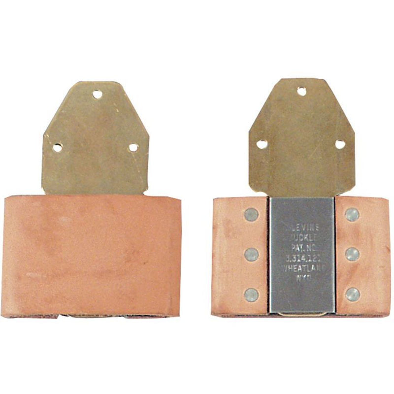 3 in. Vertical Brass Leather Blevins Saddle Buckles