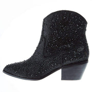 Corkys Footwear Women's Corky Black Rhinestone Shine Bright Bootie