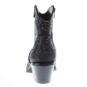 Corkys Footwear Women's Corky Black Rhinestone Shine Bright Bootie