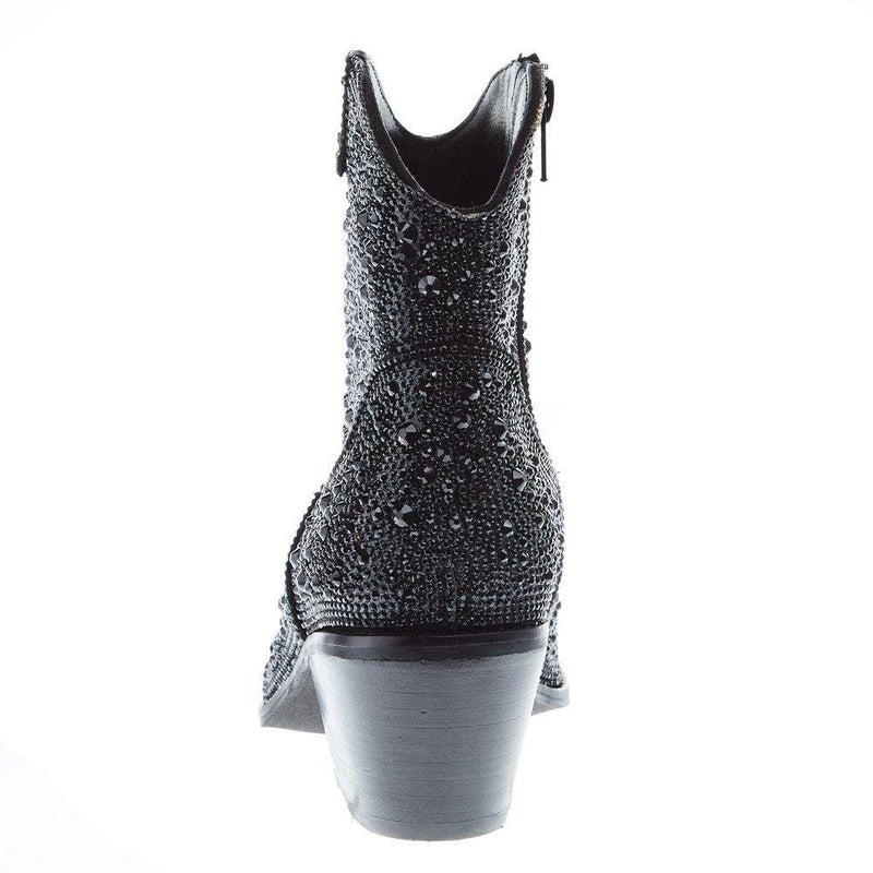 Corkys Footwear Women's Corky Black Rhinestone Shine Bright Bootie