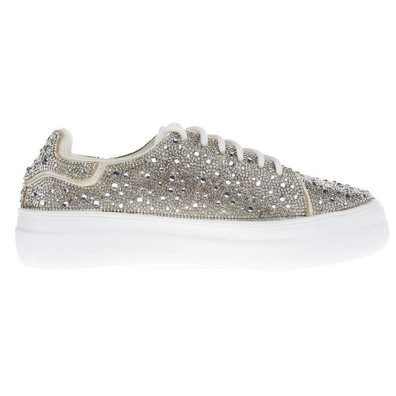 Corkys Footwear Women's Bedazzle Clear Rhinestones Casual Shoe