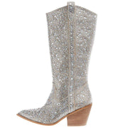Corkys Footwear Women's Corky Glitzy Clear Rhinestone Fashion Boot