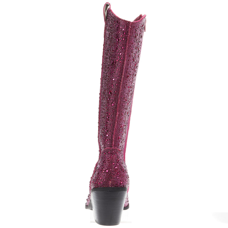 Corkys Footwear Women's Corky Glitzy Fuchsia Rhinestone Fashion Boot