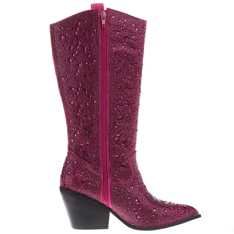 Corkys Footwear Women's Corky Glitzy Fuchsia Rhinestone Fashion Boot