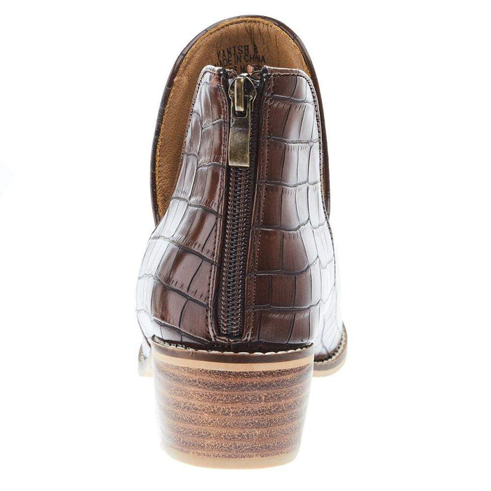 Corkys Footwear Women's Brown Croco Vanish Bootie