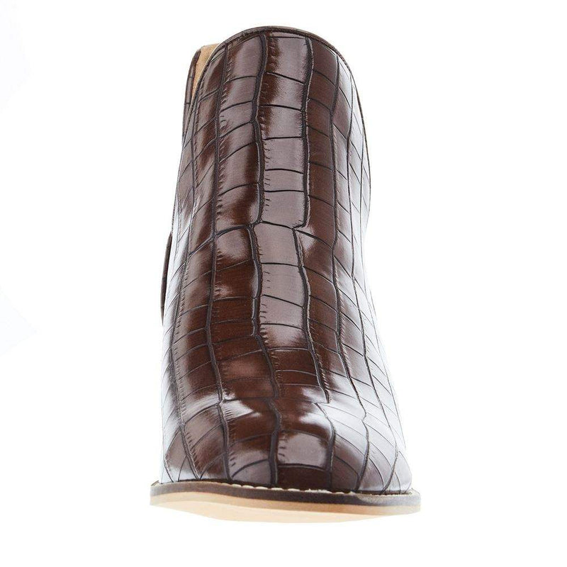 Corkys Footwear Women's Brown Croco Vanish Bootie