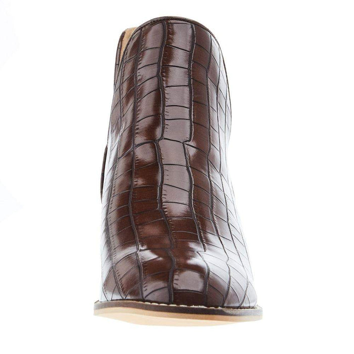 Corkys Footwear Women's Brown Croco Vanish Bootie